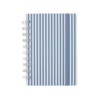 Anteckningsbok KIT Stripe A6 Blå/vit
