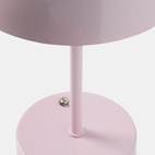 Bordlampe, oppladbar Lova, lysrosa