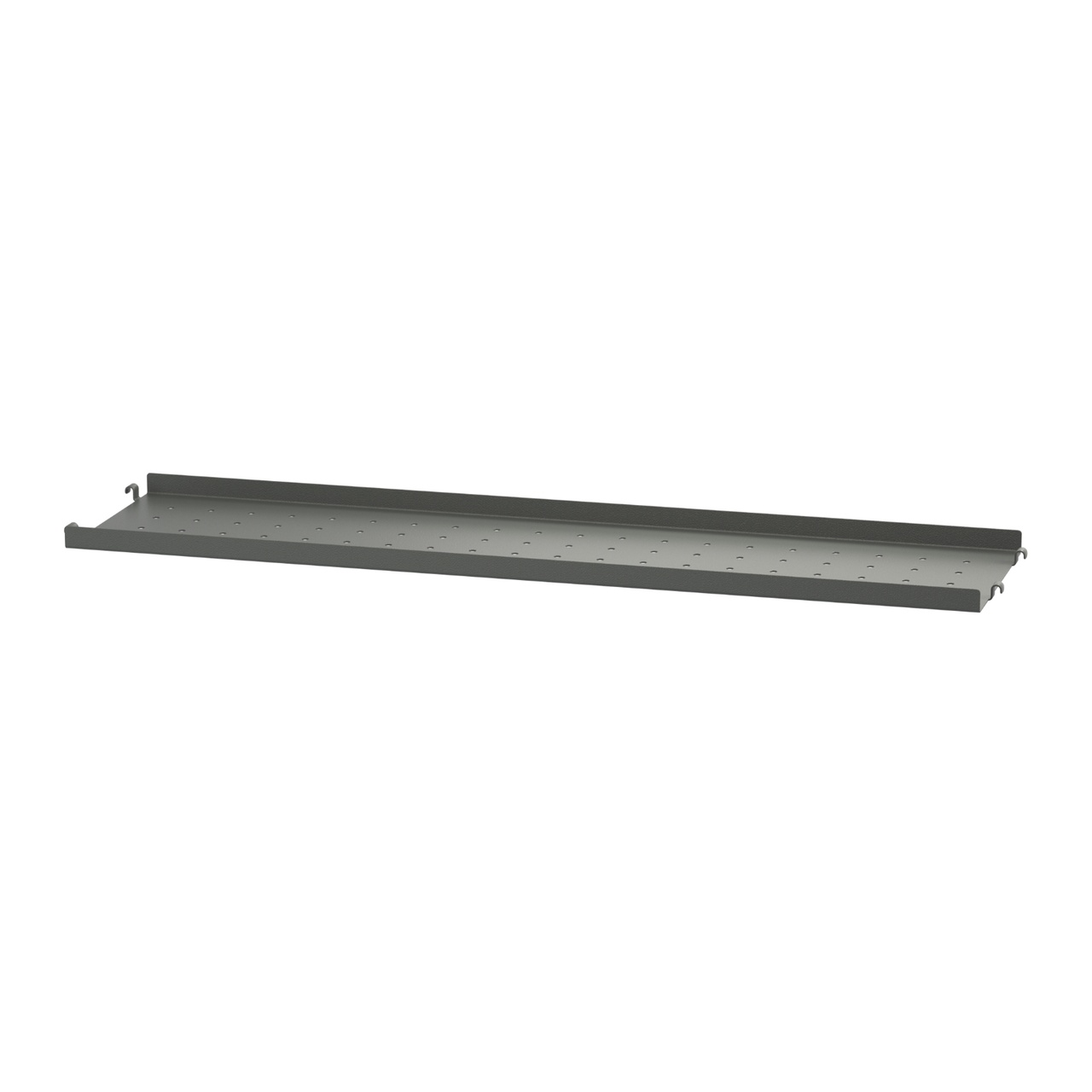 Metallhyllplan låg 78x20 Mörkgrå