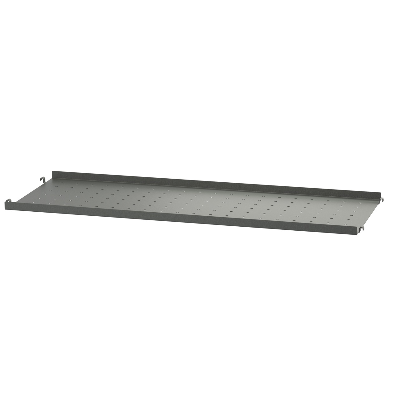Metallhyllplan låg 78x30 Mörkgrå