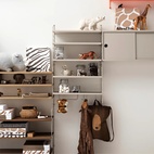 Metallhyllplan Låg 78x20 beige