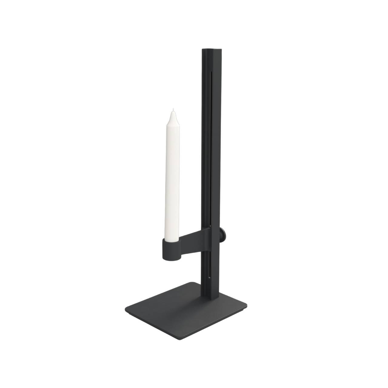 Lysestake Museum 40x15x13cm Svart