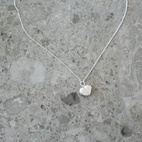 Halsband Hjärta medaljong silver