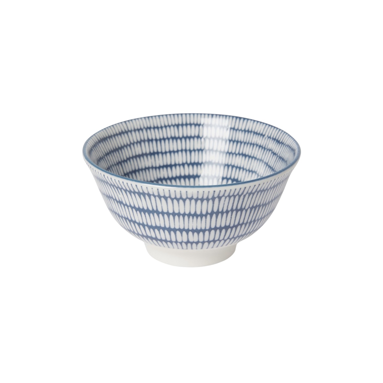 Positano 9 Bowl, Blue Striped