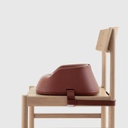 Hannie Mahogany Red Portable High Chair