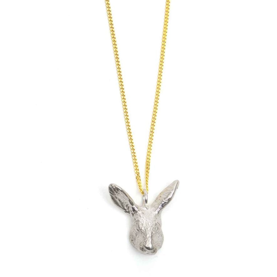 Halsband Kanin silver