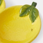 Lemon Two-Compartment Bowl