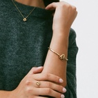 Armbånd Infinity Knot Gull Small