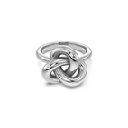 Ring Infinity Knot Large Stål L 18,5 mm