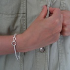 Armbånd Contrast i sølv