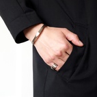 Armband Fasett matt stål