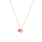 Berlock beloved heart Guld Rosa