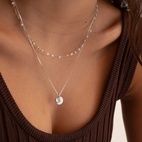 Beloved Heart Pendant, Silver Clear