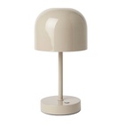 Oppladbar bordlampe Ebba Varmgrå