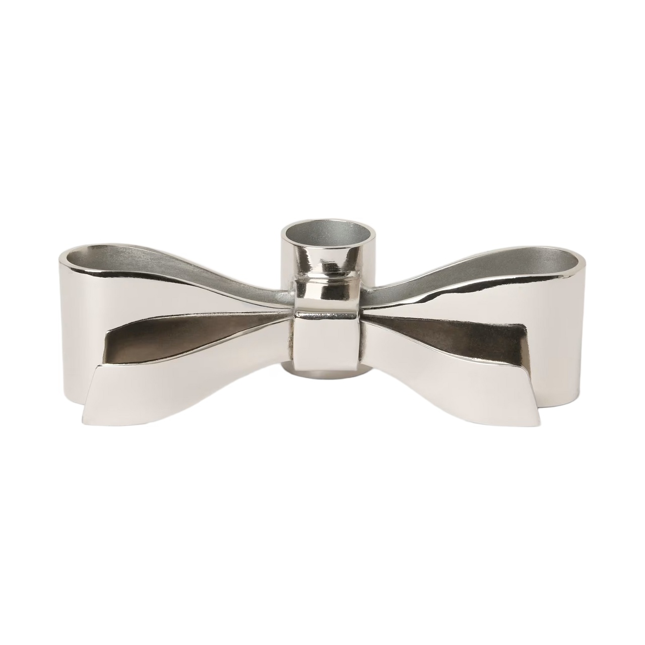 Ljusstake Bow låg Silver