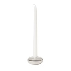 Ljusstake Rund låg Silver
