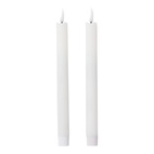 Antiklys LED 2-p hvit