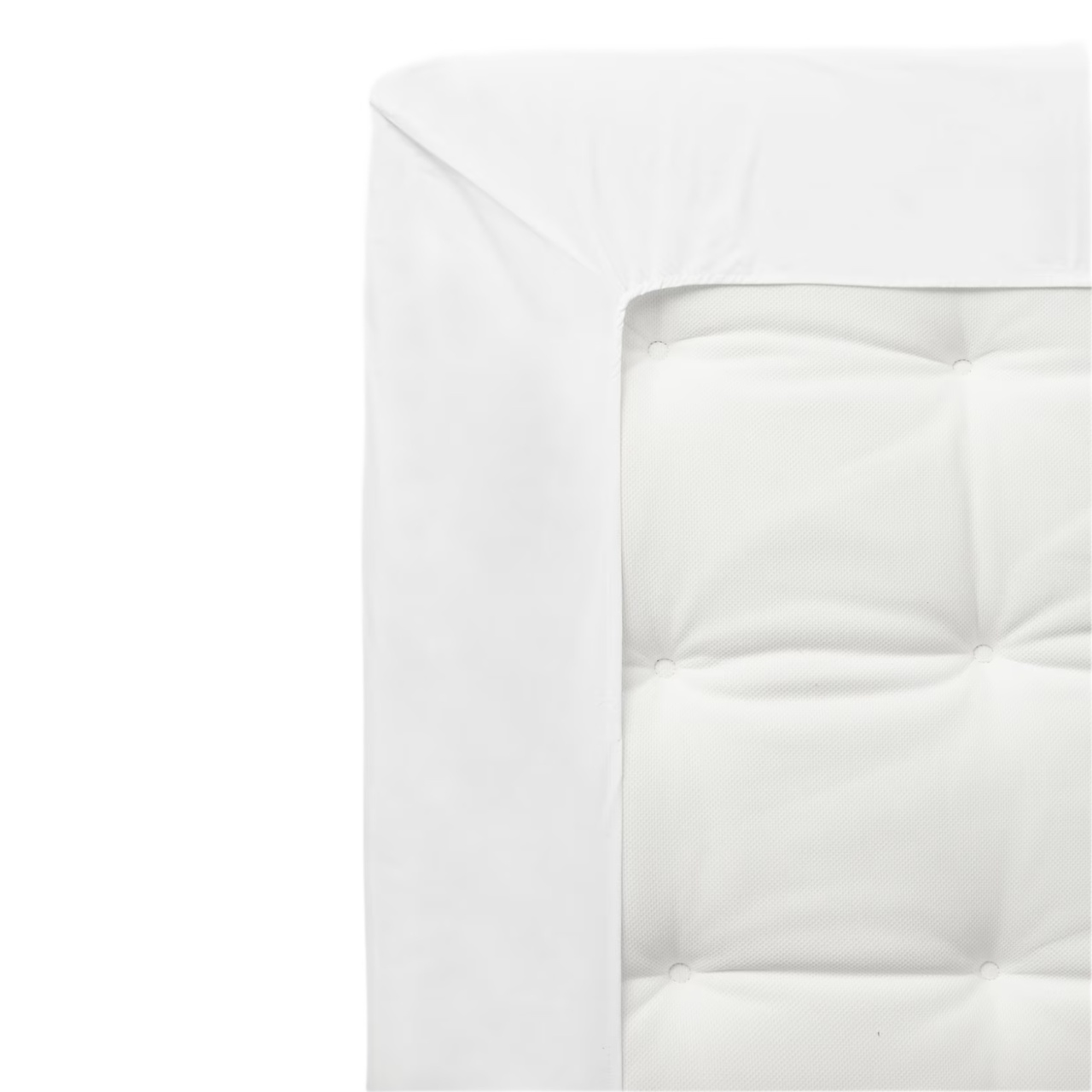 Dra-på-lakan VIDE percale vit 120x200