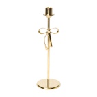 Bow L Gold Candle Holder
