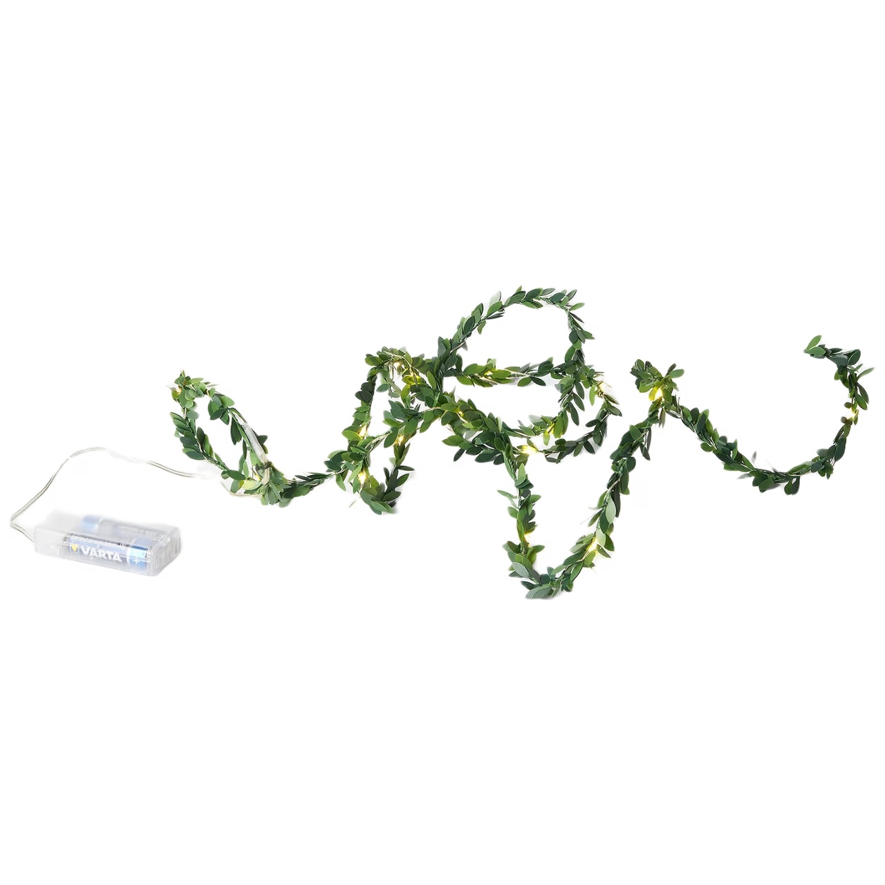 String Lights Leaves Green
