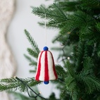 Weihnachtsanhänger Bell Rot