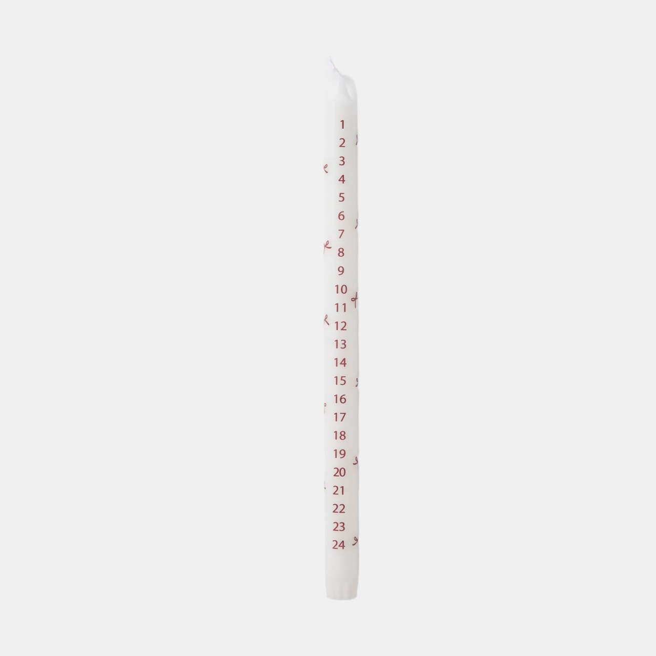 Kalenderljus 34cm Burgundy