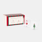 Glas Deco X-mas 2 st multi