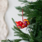 Juleophæng Fugl Rød