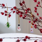 Christmas Tree Ornament merry #2 Set of 3