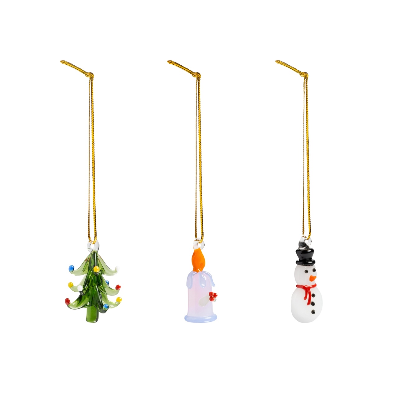 Christmas Tree Ornament merry #2 Set of 3