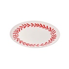 Serving Platter Wreath Red