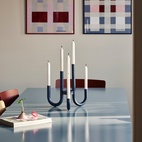 Turn Candle Holder, Dark Blue