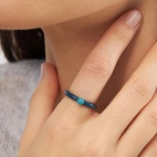 Ring Color top Retro blue 17,5 mm
