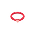 Ring Color top Hot coral 18 mm