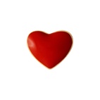 Örhänge Love U 1 st emalj pasison red