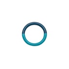 Ring Double color Blue/retro blue 18 mm