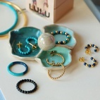 Ring Double color Blue/retro blue 18 mm
