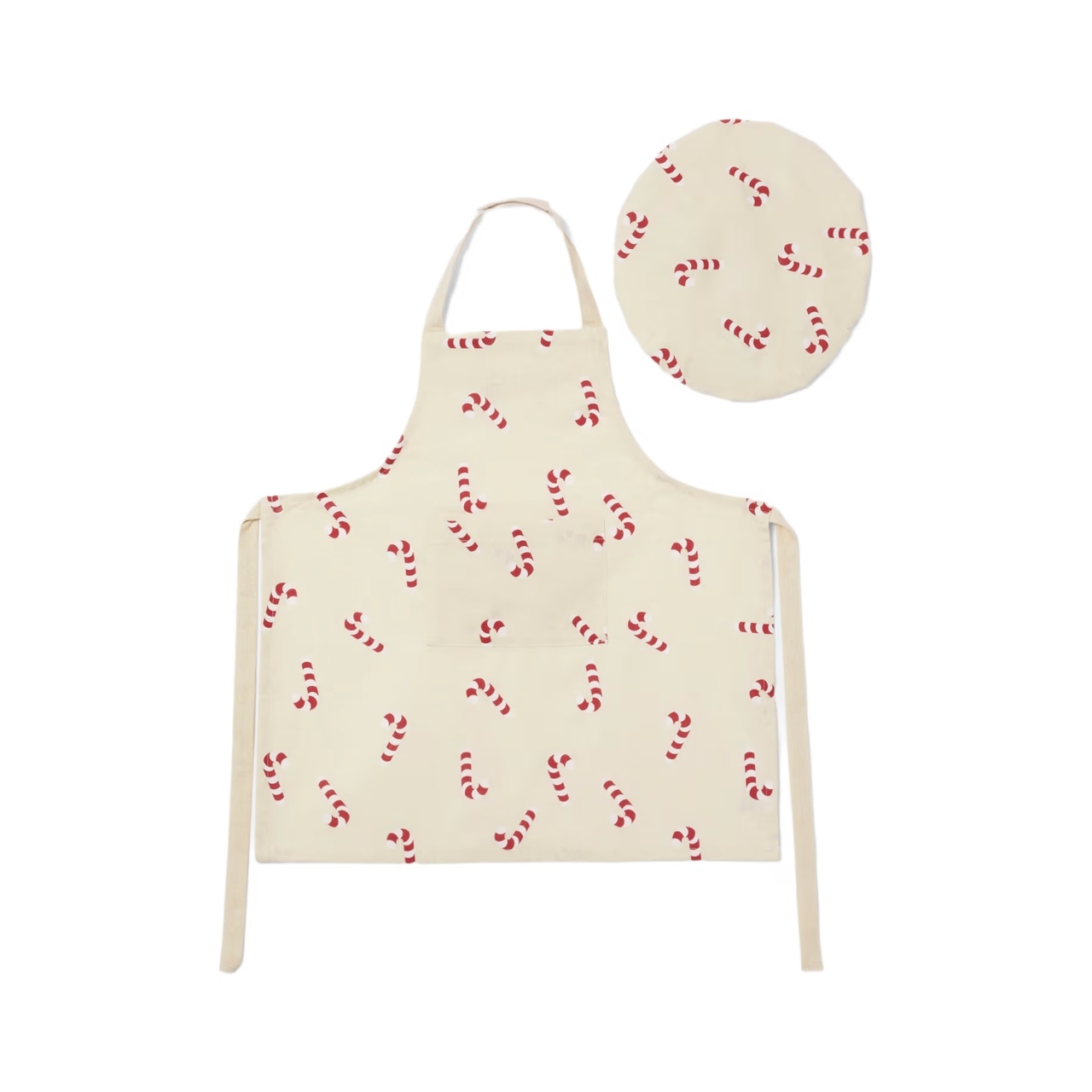 Forkle/kokkelue for barn Polka krem