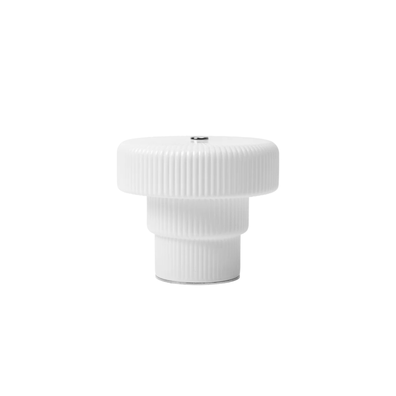 Bordlampe Oppladbar Ripple hvit