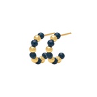 Örhänge Color balls hoops retro blue