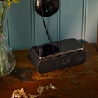 Wakie Wake-Up Light & Qi Alarm Clock, BT Black