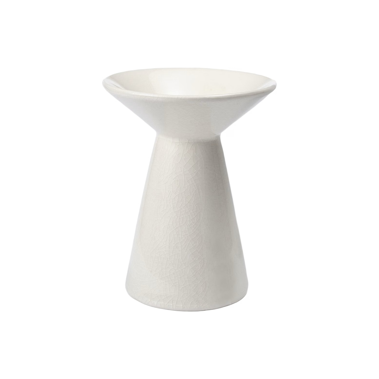 Laura S Off-white Candle Holder