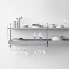 Metallhyllplan Hög 78x30 Mörkbrun