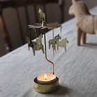 Angel Carousel HORSE GOLD