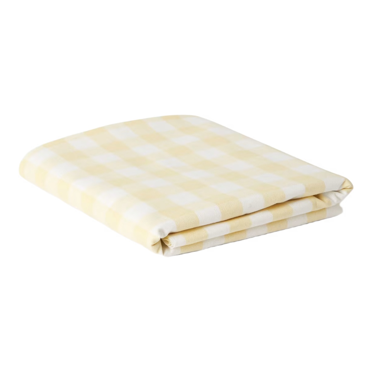 Wipeable Gingham Tablecloth 145x220 Yellow