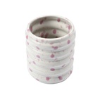 Mugg Wavy Vit/Rosa
