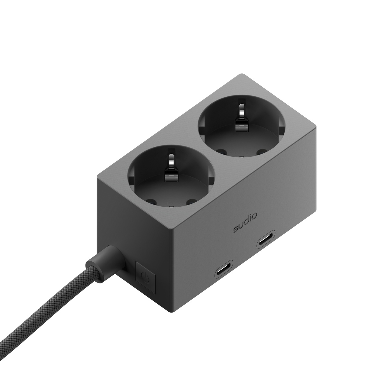 Stikkontakt Sudio brick Svart