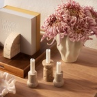 Lysestake Travertine S Beige