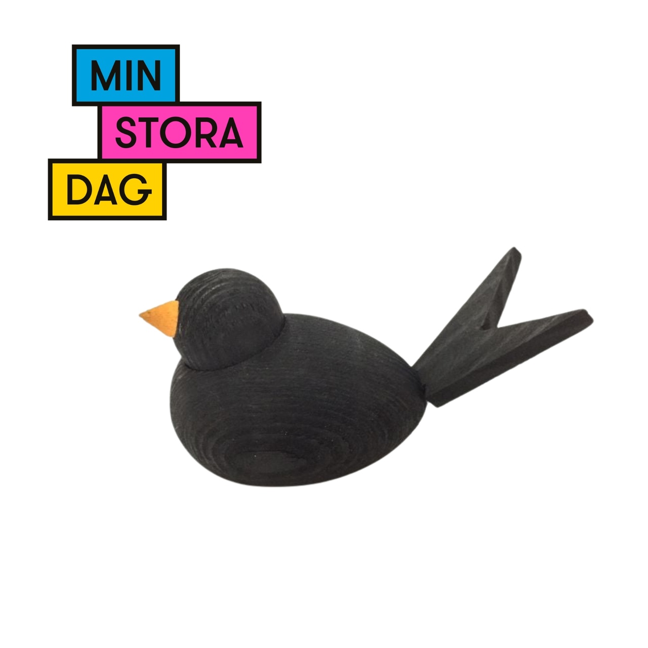 Fågel Trä svart