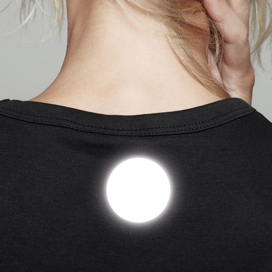 Reflekterende pin stor svart